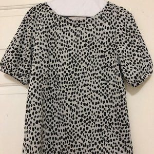 LOFT Animal Print Blouse